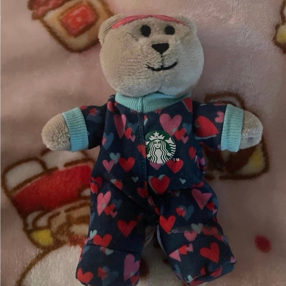 Bearista Plush Keychain Starbucks Mexico Limited Edition Valentines Collection